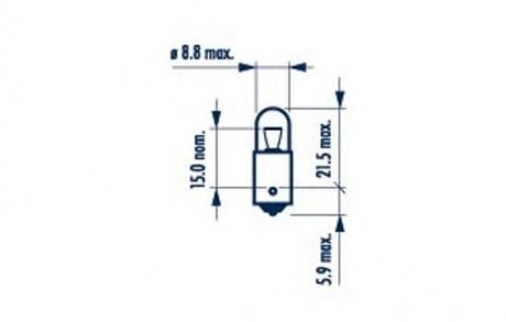 17131 NARVA T4W 12V 4W BA9s |CONTROL LAMPS| 10шт