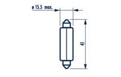 17634 NARVA Лампа C21W 12V 21W SV 8,5