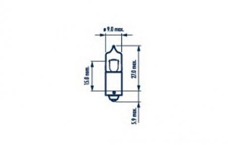 17833 NARVA H10W 12V 10W BA9s |MINIATURE HALOGEN LAMPS| 10шт