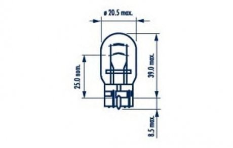 17919 NARVA W21/5W 12V 21/5WW3X16q 10шт