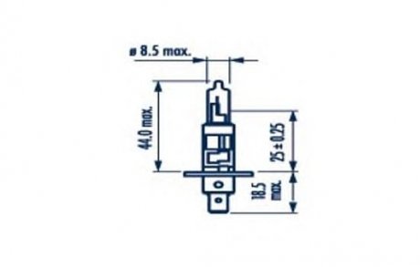 48320 NARVA H1 12V 55W P14,5S NARVA