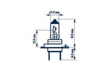 48328B1 NARVA H7 12V 55W PX26D Blister 1 pc.