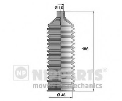 N2840510 NIPPARTS Пыльник рулевого механизма