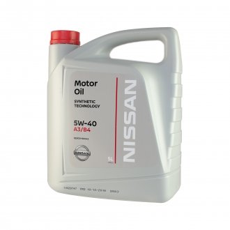 ke90090042 NISSAN Олива моторна 5W40 SL/CF (5 Liter) NISSAN KE90090042