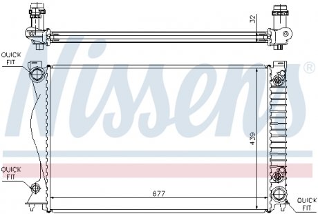 60236A NISSENS Радіатор охолоджування