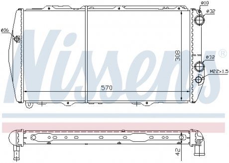 604551 NISSENS Радиатор охлаждения