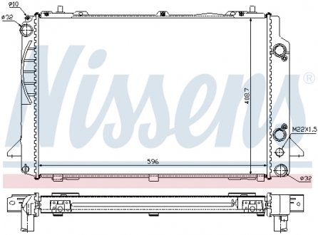 60467A NISSENS Радиатор