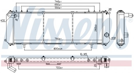 61008 NISSENS Радіатор охолоджування