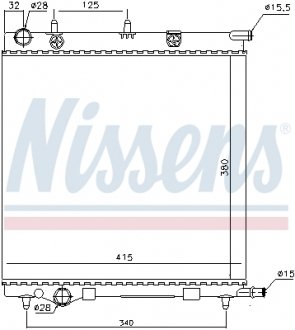 61284 NISSENS Радіатор системи охолодження