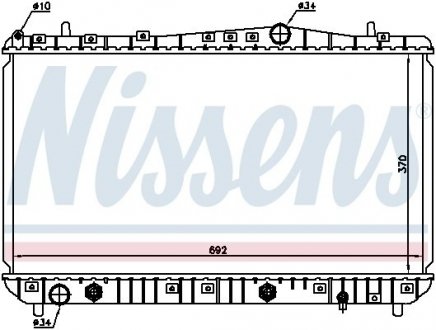 61634 NISSENS Радиатор системы охлаждения