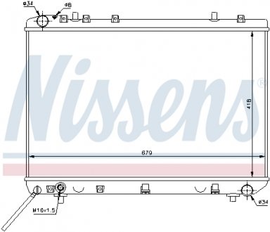 61668 NISSENS Радиатор