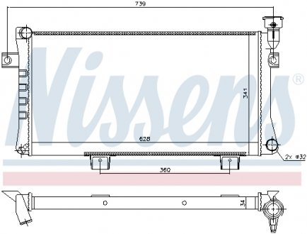 623556 NISSENS Радиатор