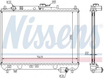 62409A NISSENS Радіатор охолоджування