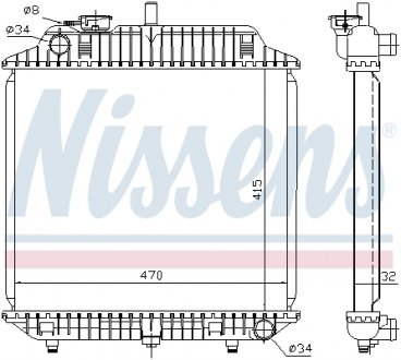 62516 NISSENS Радіатор