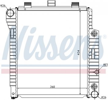 62654 NISSENS Радиатор