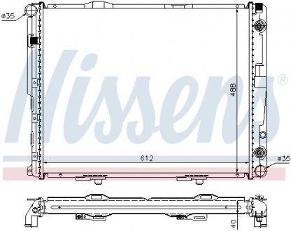 62695A NISSENS Радиатор