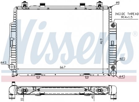 62716A NISSENS Радиатор охлаждения