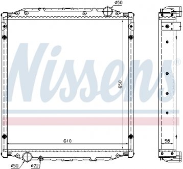 62876A NISSENS Радиатор системи охолодження