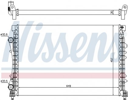 63815 NISSENS Радиатор охлаждения