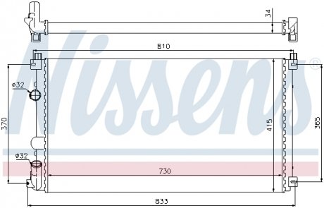 63819 NISSENS Радиатор охлаждения