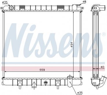 64302A NISSENS Радиатор охлаждения