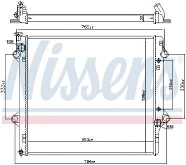 64661 NISSENS Радіатор охолоджування
