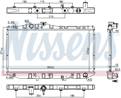 64713 NISSENS Радиатор охлаждения