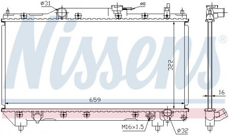 64783A NISSENS Радіатор охолоджування