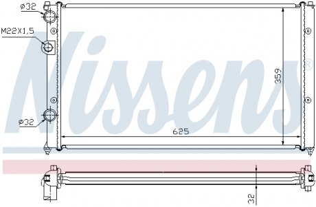 652551 NISSENS Радиатор