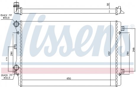 65279A NISSENS Радиатор охлаждения