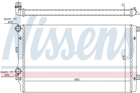 65280A NISSENS Радіатор охолоджування