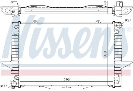 65536A NISSENS Радіатор охолоджування