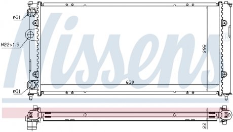 673001 NISSENS Радиатор