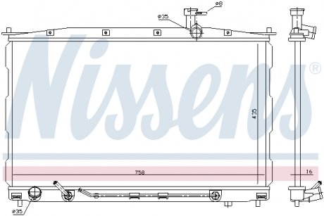 67505 NISSENS Радиатор