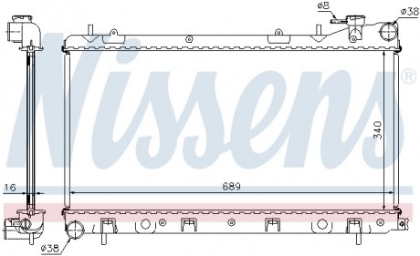 67704A NISSENS Радиатор охлаждения