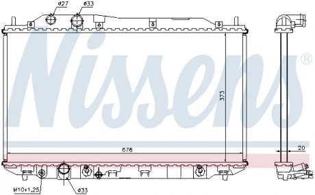 68141 NISSENS Радиатор