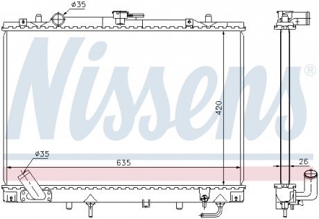 68154 NISSENS Радиатор охлаждения