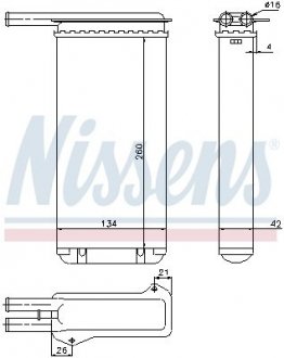 71755 NISSENS Радіатор пічки