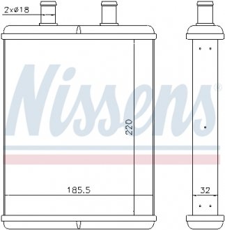 71817 NISSENS Радіатор пічки