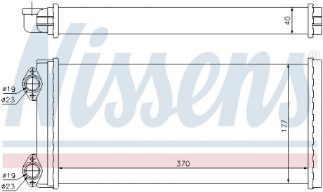 71928 NISSENS Радиатор печки