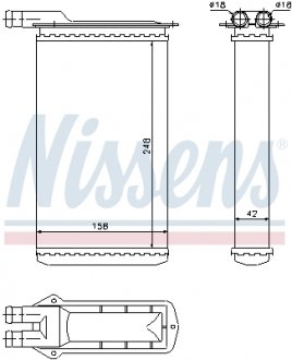 71942 NISSENS Радіатор пічки