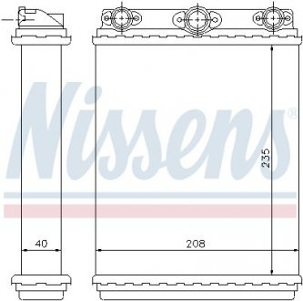 72016 NISSENS Радиатор системы отопления салона