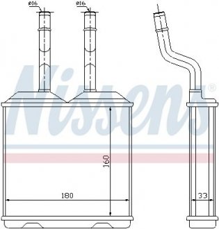 72634 NISSENS Радиатор системы отопления салона