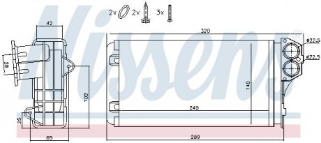 72941 NISSENS Радиатор отопления