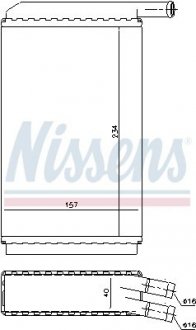 73940 NISSENS Радиатор системы отопления салона