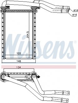 73991 NISSENS Радиатор печки