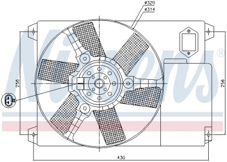 85020 NISSENS Вентилятор