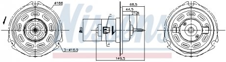 87058 NISSENS Вентилятор обігрівача LANOS, NUBIRA (вир-во Nissens)