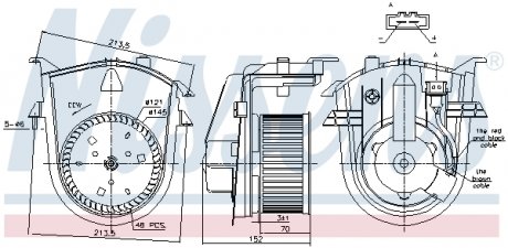 87176 NISSENS Вентилятор салону SEAT; VW (вир-во Nissens)