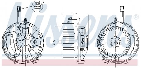 87256 NISSENS Вентилятор обогревателя VAG (выр-во Nissens)